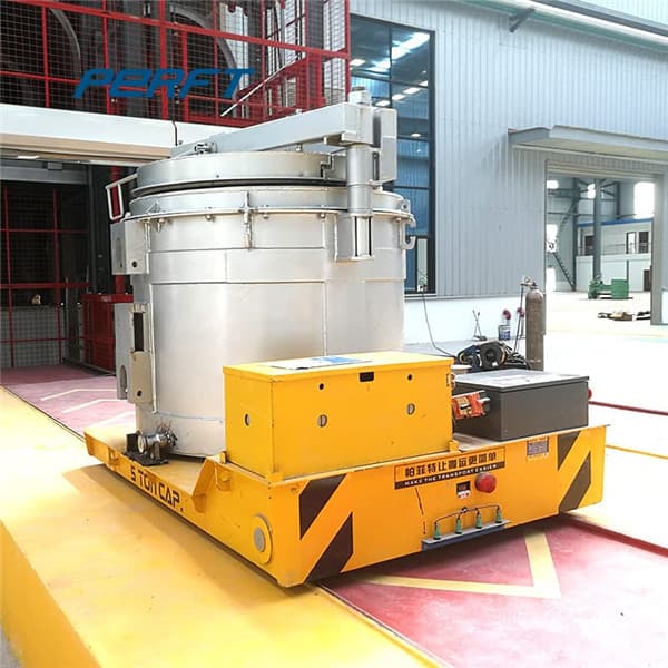 Steel Ladle Transfer Trolley With Hydraulic Lift Thailand